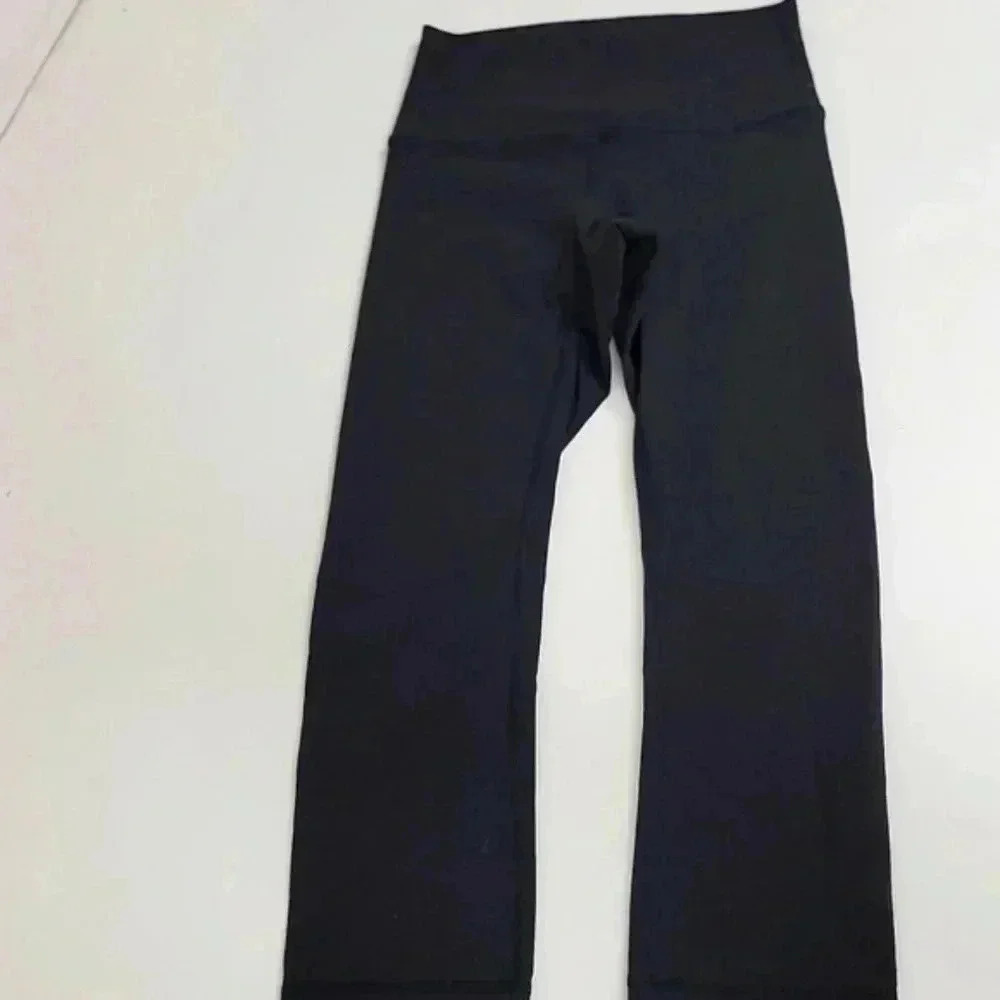 Lululemon Wunder Under Crop (Hi-Rise) *Full-On Luon 21"Black (First Release) - Picture 3 of 14